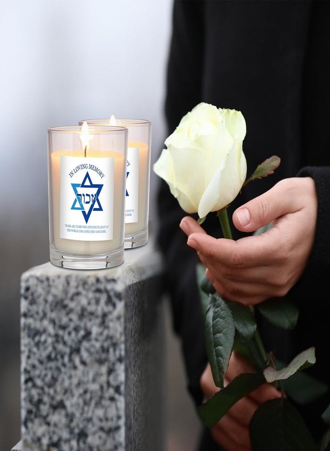 Conelist Yahrzeit Memorial Candles - Jewish Sympathy Bereavement Gifts for Loss of Loved One - Natural Soy Wax Hand Poured(4 Pcs) - Image 5